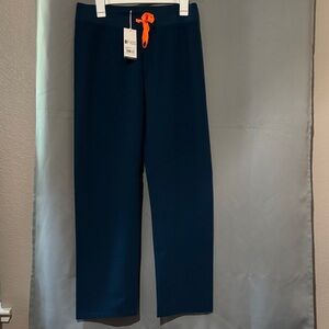 Figs women’s Joggers in Deep Blue with Bright Orange Accent
